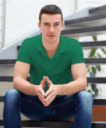 Ruffty Solid Collar T-shirt